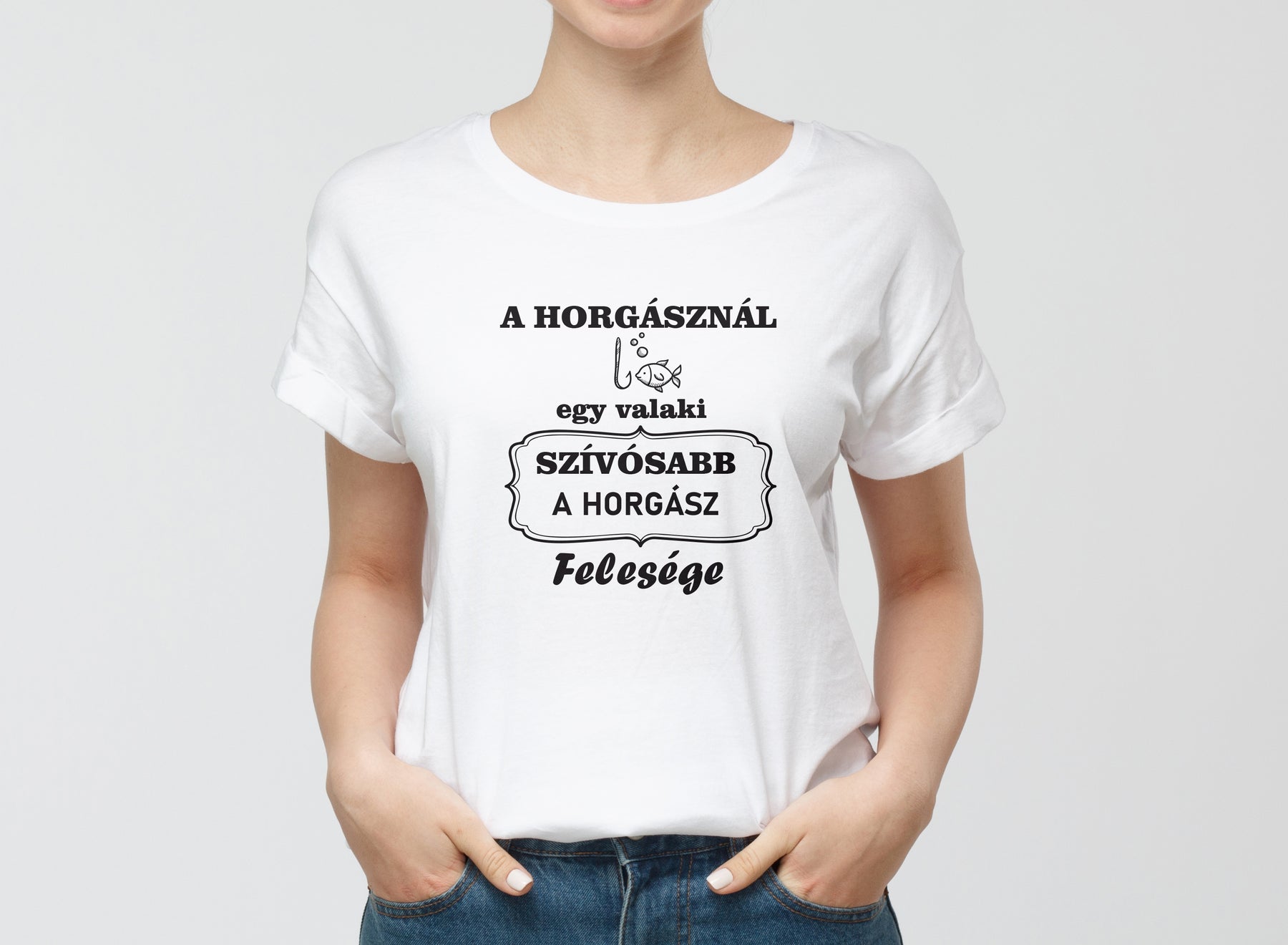 Horgász feleség póló