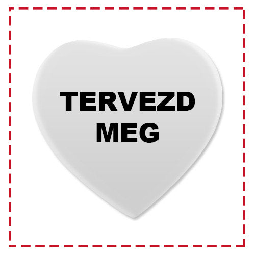 Szív alakú hűtőmágnes