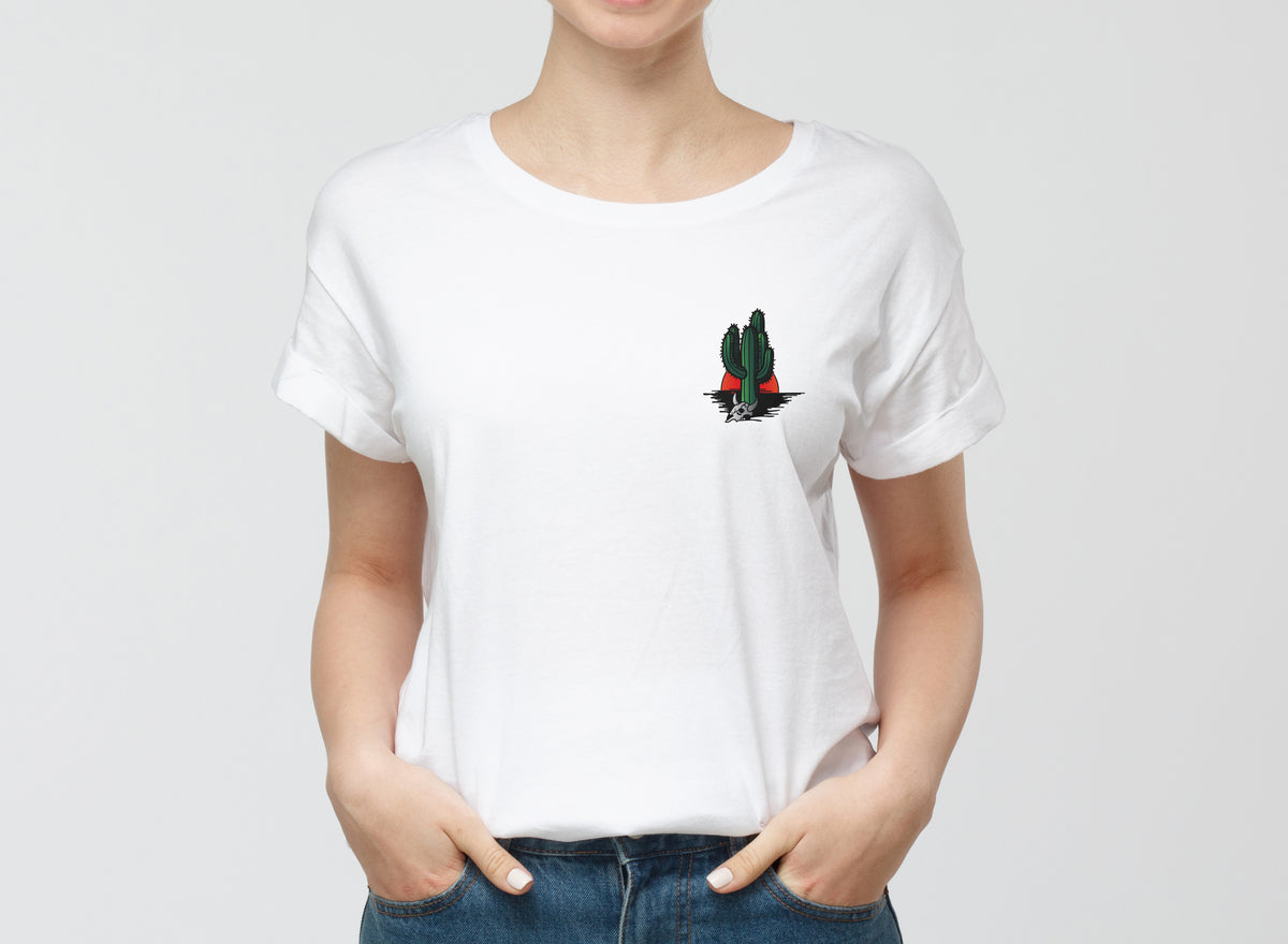 Kaktusz mintás női póló