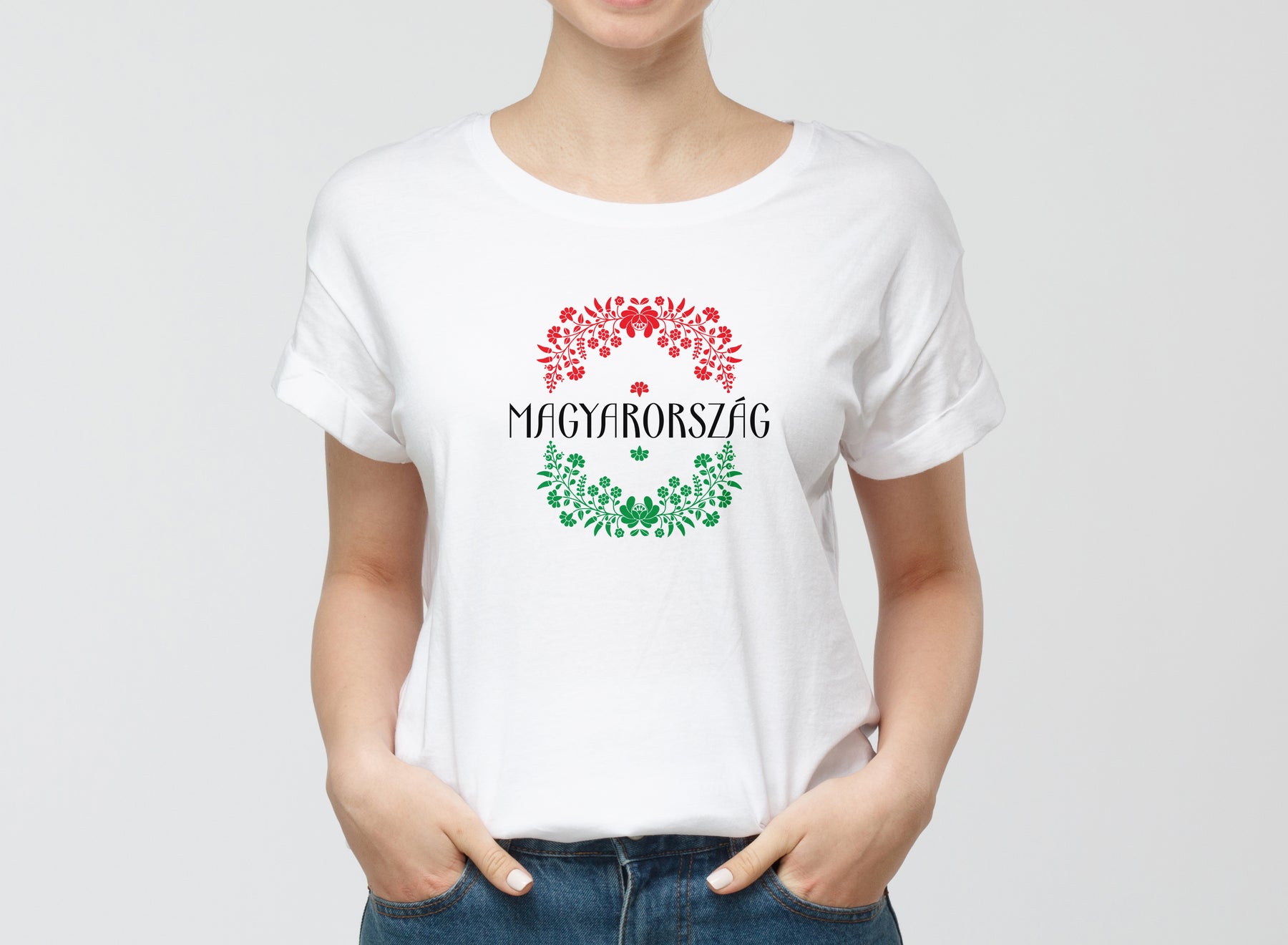 Motívumos Magyarország női póló