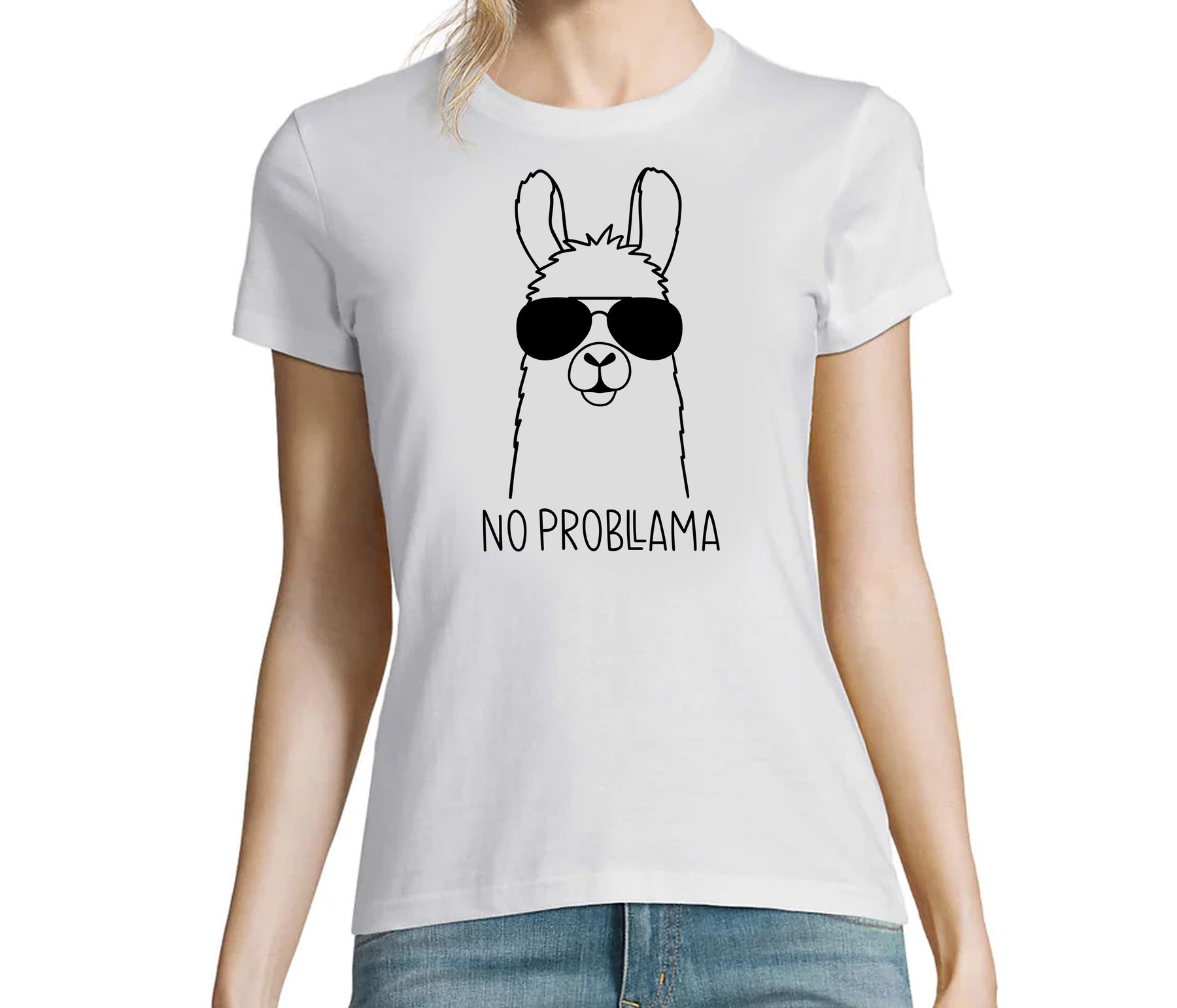 No probllama - női póló